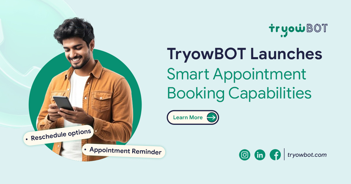 TryowBOT API Launches Smart Appointment Booking Capabilities