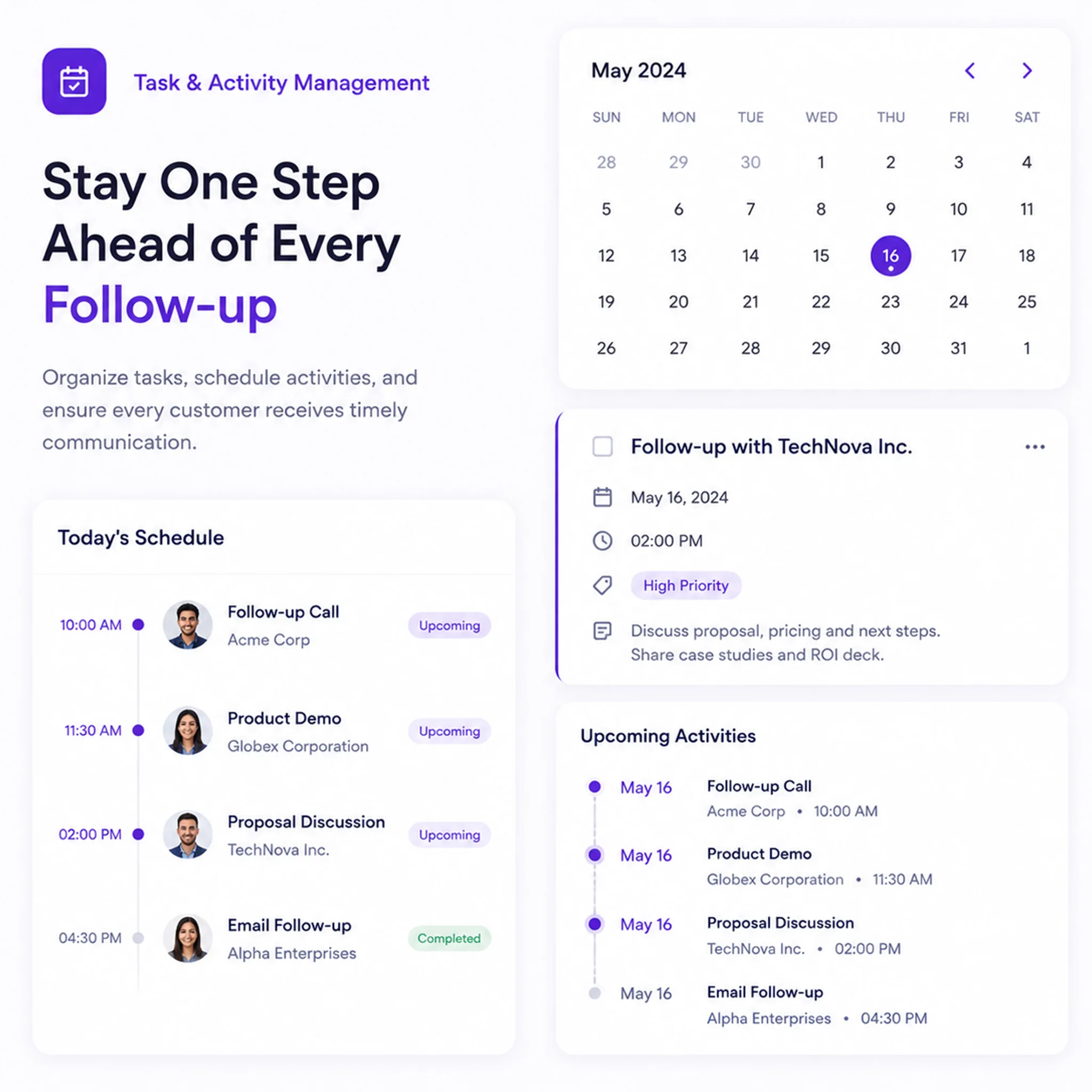 TryowBOT CRM Tasks Reminders and Follow Up Management