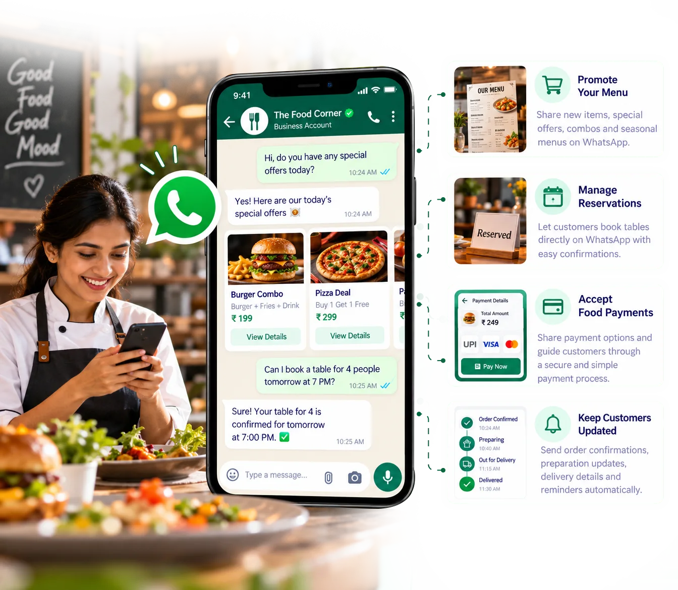 Why Food & Restaurant Businesses Choose TryowBOT for WhatsApp