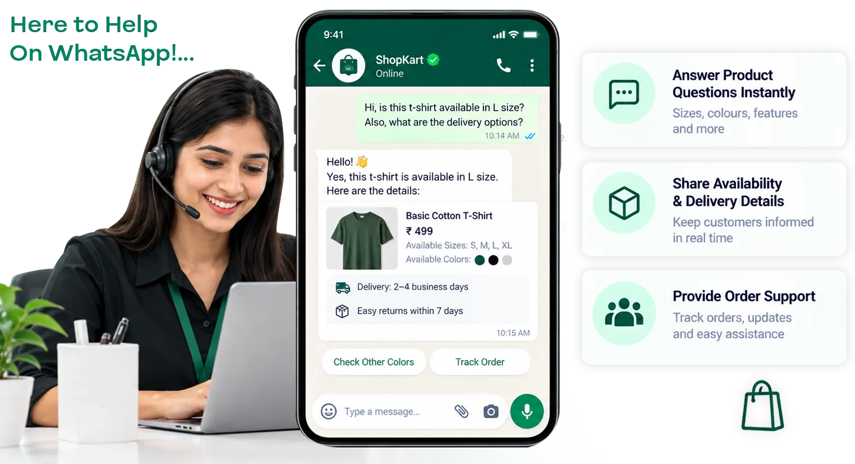 Manage Retail Customer Enquiries on WhatsApp