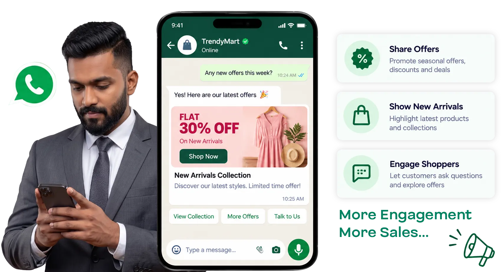 Share Retail Offers and New Products on WhatsApp