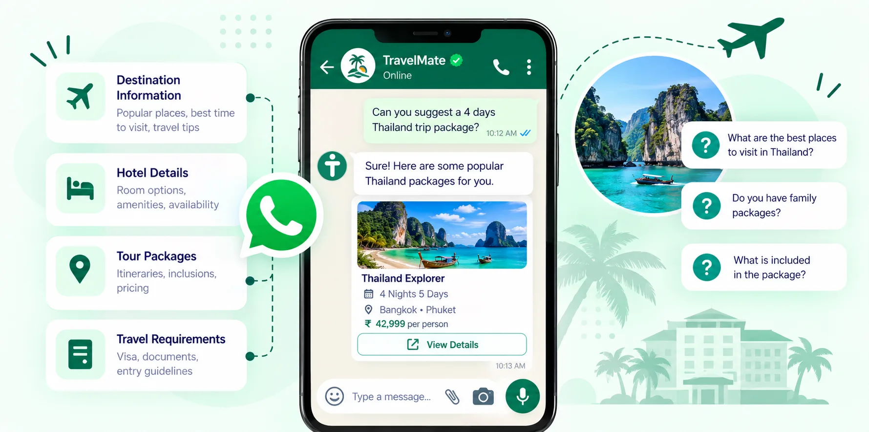 WhatsApp Chatbot for Travel and Tourism
