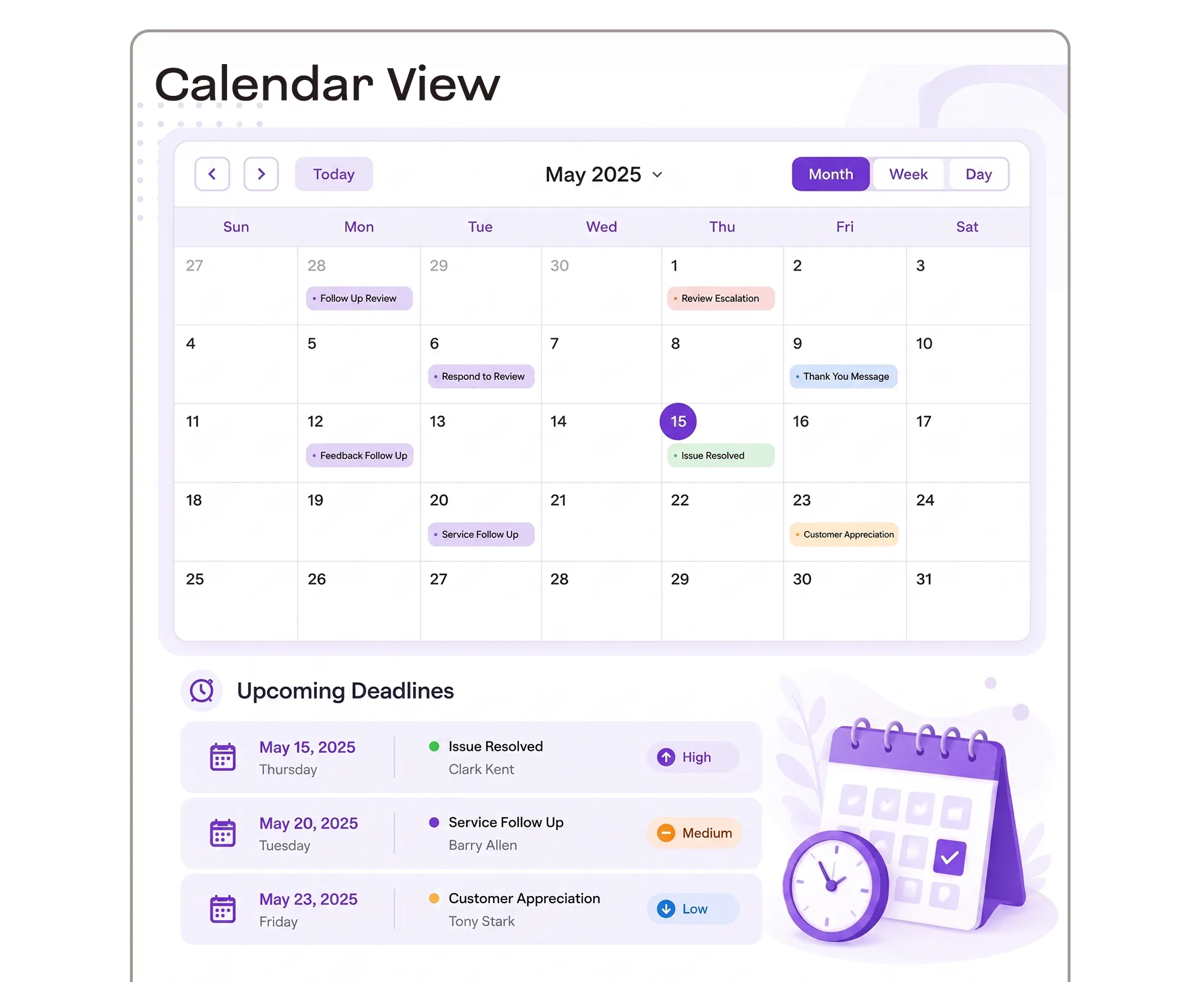 Calendar View