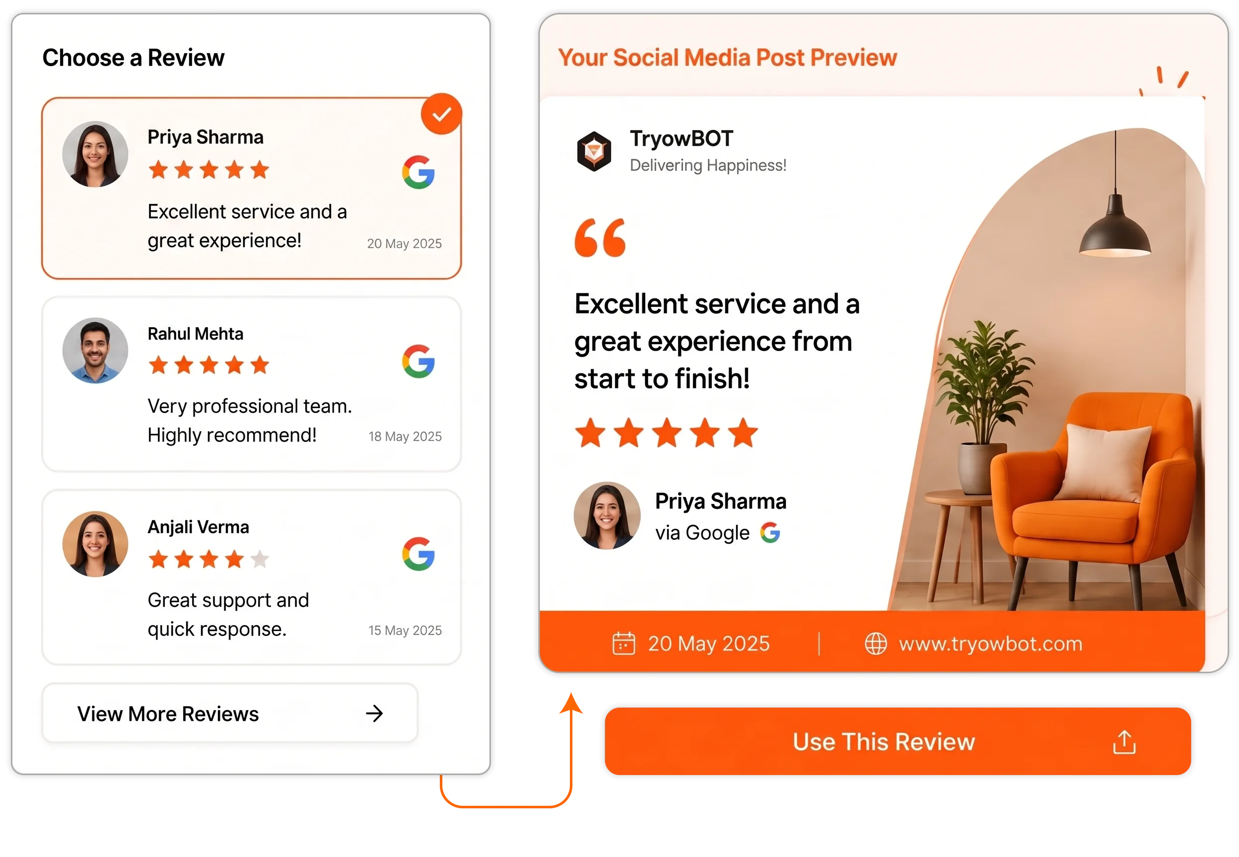 Put Your Best Customer Reviews in the Spotlight