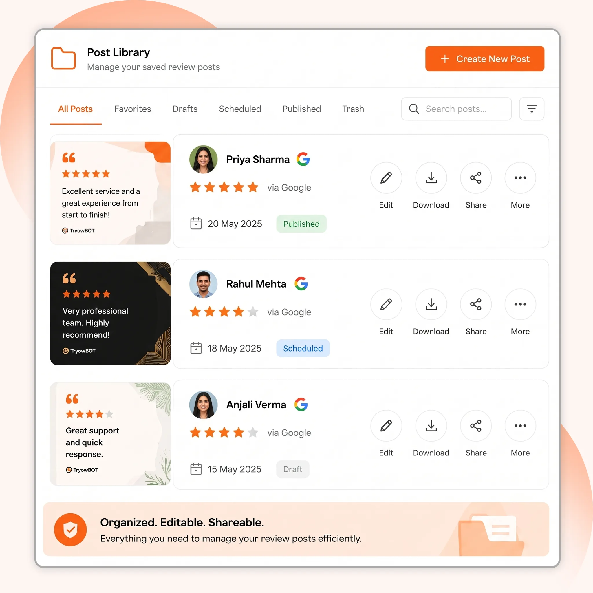 Keep Every Review Post Ready to Use