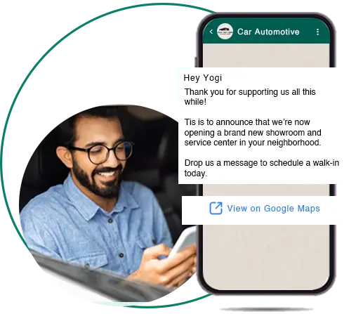 whatsapp api for automotive