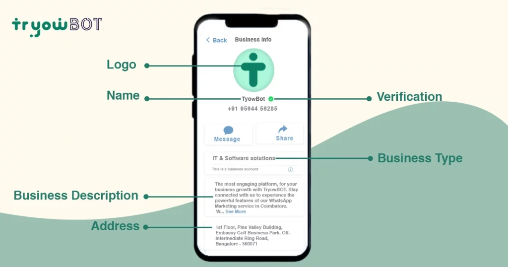 whatsapp business profile