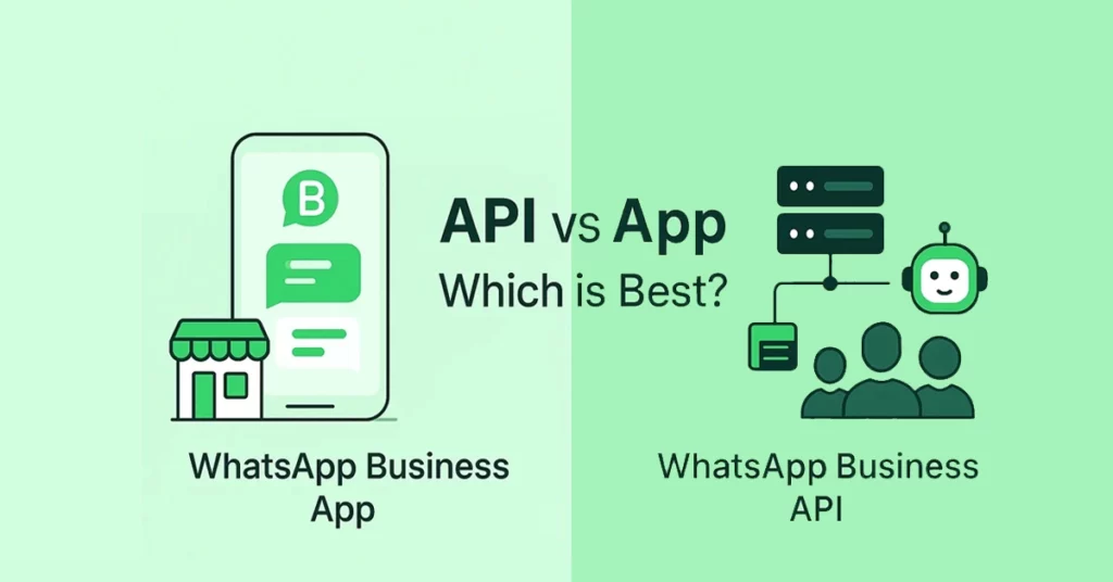 whatsapp business app vs api